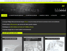 Tablet Screenshot of groupe-marraud.com